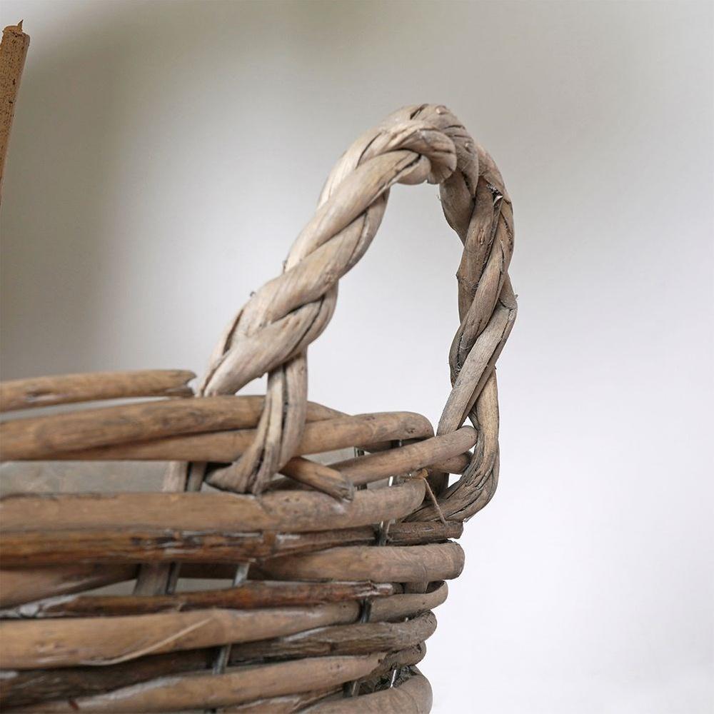 Wicker flowerpot cover 22x22 cm