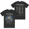 Camiseta OneRepublic Escape To Europe 2025 Tour Manga Curta Solta Masculina Camisetas Banda de Rock Unissex Streetwear Hip Hop Estampa Camiseta