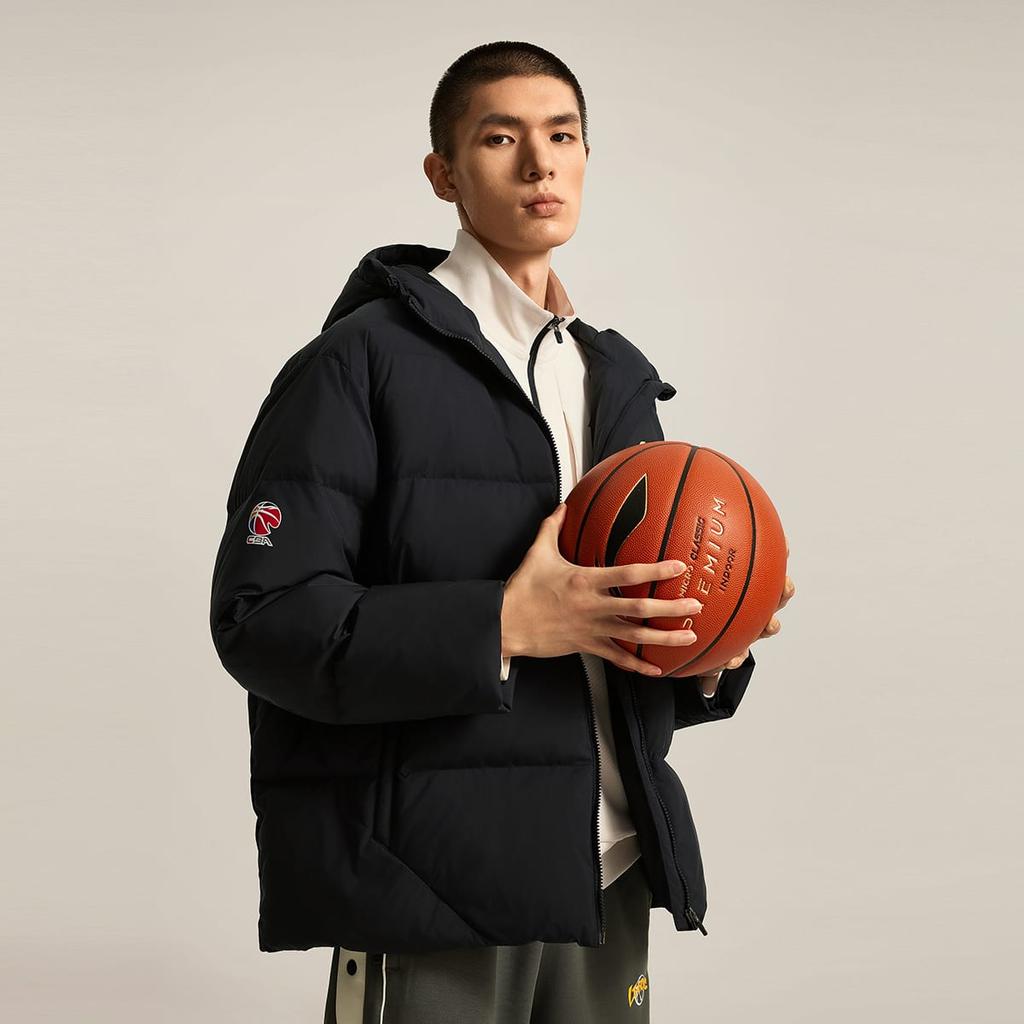 Li Ning CBA Collection Puffer Jacket Men's Black AJMU087-1