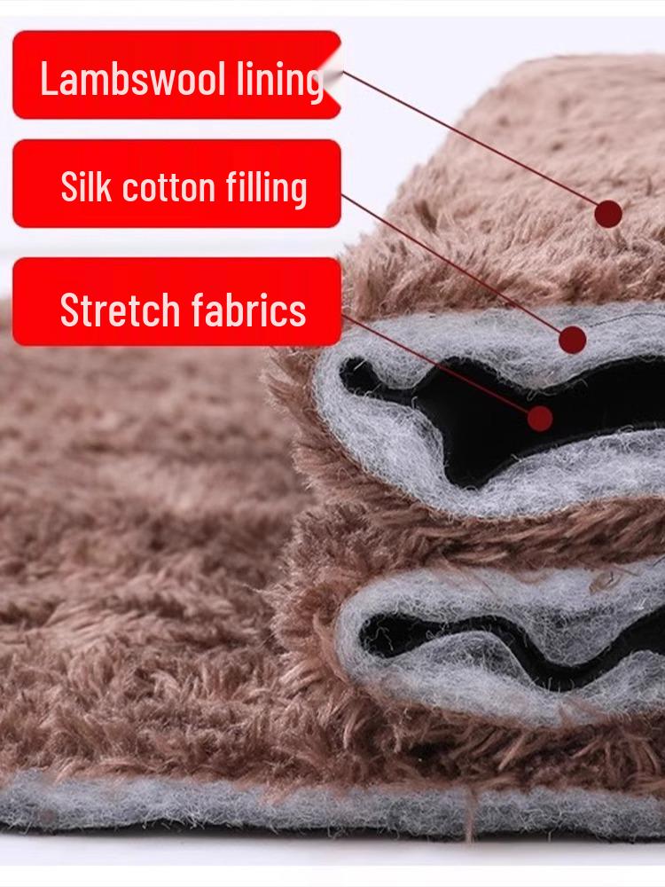 Women's Warm Winter Pants - Middle-Aged & Elderly, Thick Velvet & Lamb's Wool, Loose Fit, Cotton, Grandma Style