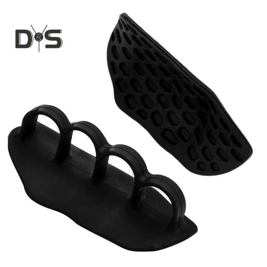 

1 пара противоскользящих силиконовых захватов для поднятия тяжестей для мужчин и женщин, для тренировок в спортзале, защита ладоней, гантелей, подтягиваний, тренировок, перчатки без пальцев A чёрный