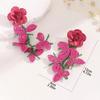 Exaggerated Flower Tassel Earrings Bead Long Tassel Earrings New Drop Earrings  Ear Jewelry