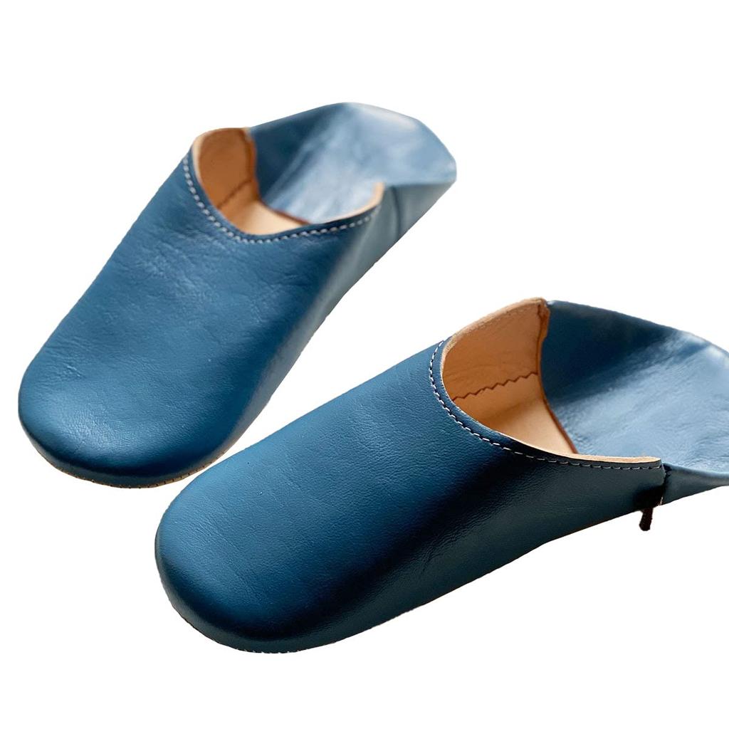 Simple Babouche Light Navy [dear Morocco] Bag, (18.0 Cm)