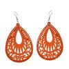 Bohemian Beach Wooden Long Earrings
