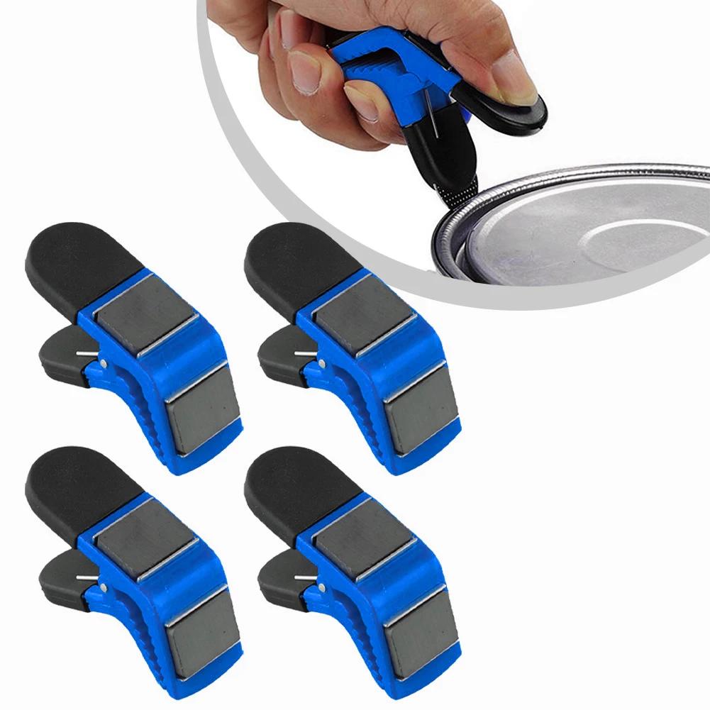 4PCS Magnetic Paint Brush Holder Clips Tin Opener DIY Tool Home Improvement Carpenter Painter Construction Tool  Clip