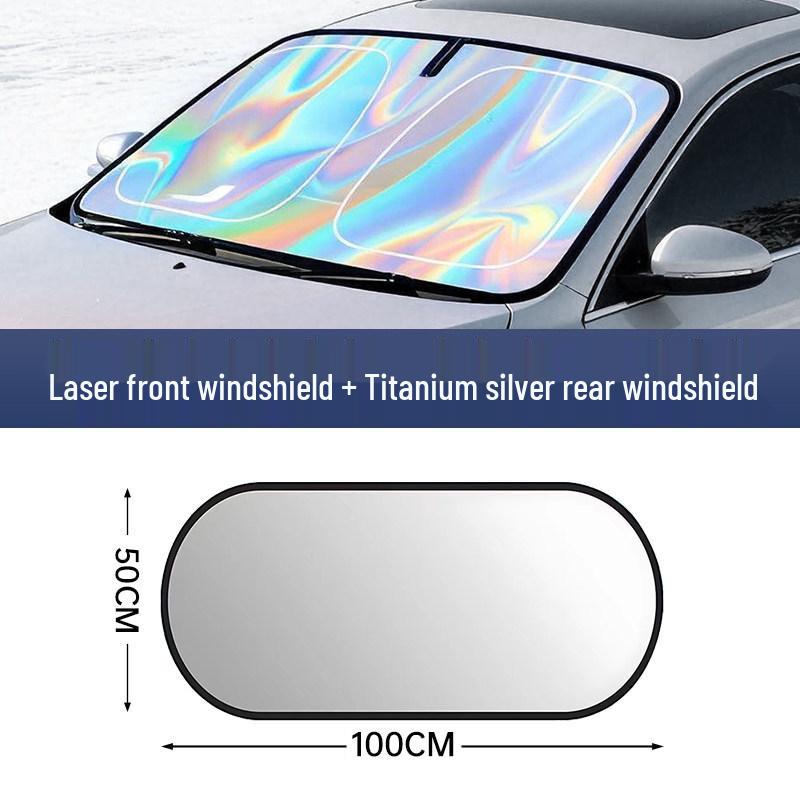 2026 Car Windshield Sunshade - New Model Sun Protection, Heat Insulation, Light-Blocking Umbrella Curtain Cover