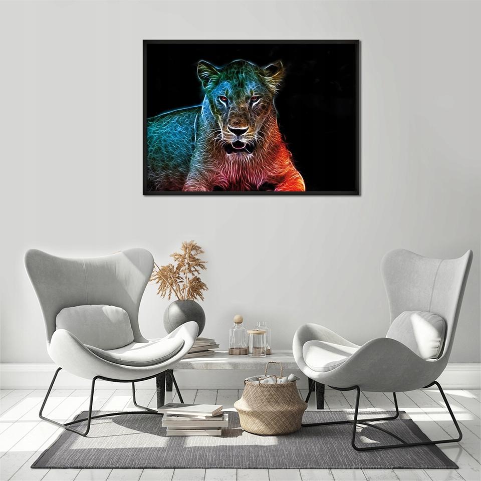 Picture poster In a frame 43x33 cm Tiger P664
