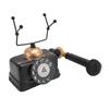 Retro Telephone Ornament Vintage Button Corded Phone Decoration Lifelike Exquisite Old Phone Model
