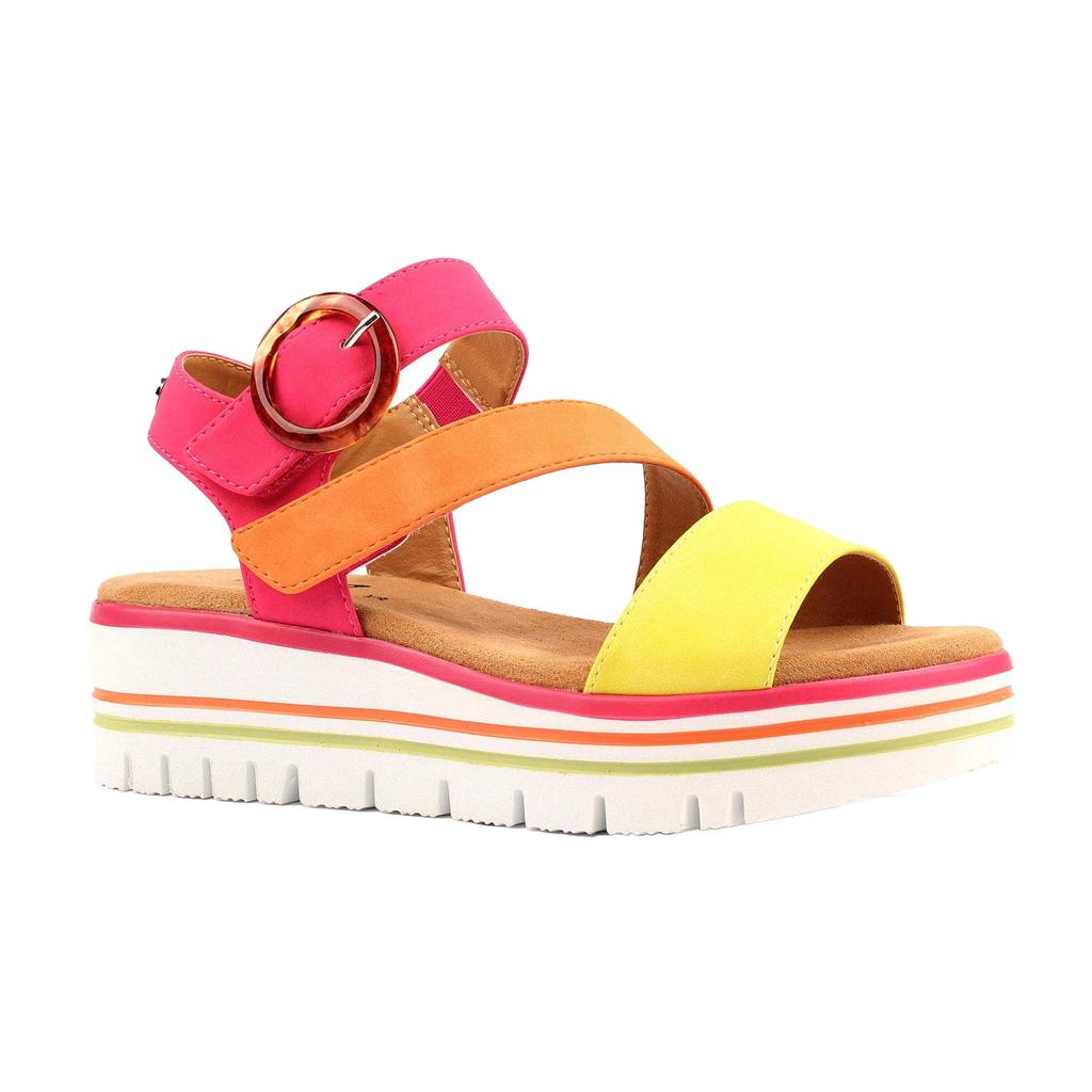 Lunar Womens/Ladies Issy Colour Block Sandals