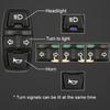 3 In 1 Motorcycle Head Light Horn Turn Light Switch 12V 24V 36V 48V  Waterproof for Ebike Scooter Switch