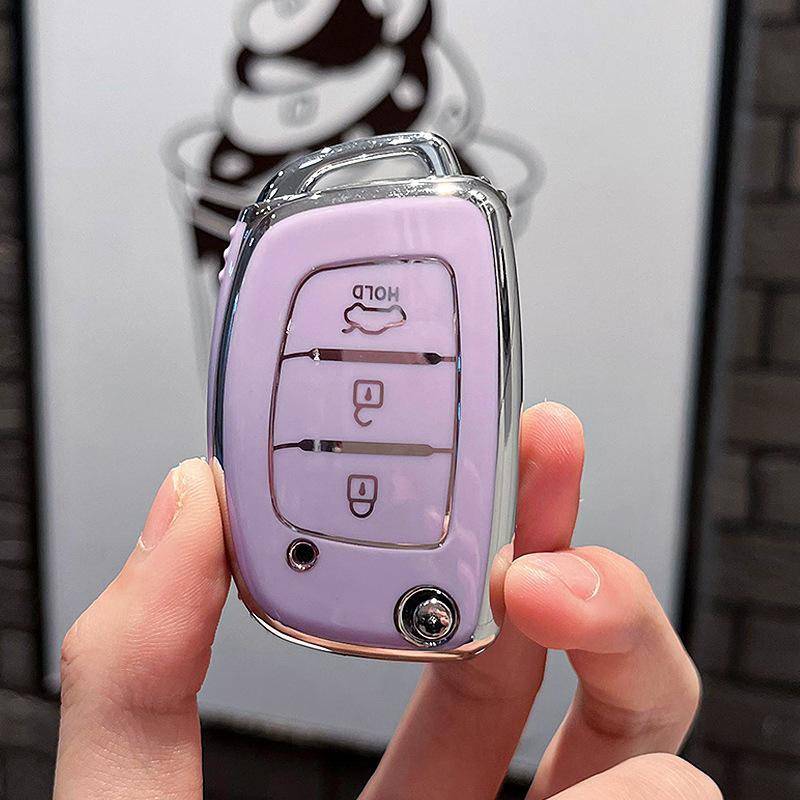 Tpu Car Key Case Remote Fobs Cover For Hyundai Solaris Sonata Elantra I10 I40 Ix35 Creta H1 Grand Santa Fe Tucson Auto Accessory