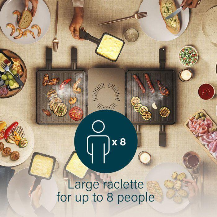 Raclette - PRINCESS - Purify 01.162660.01.001 - 1350 Watów - 8 osób - Regulowany termostat