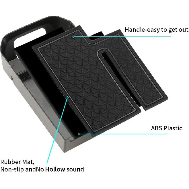 2PCS Center Console Organizer Tray and Armrest Storage Box For Toyota RAV4 2025 2024 2023-2019 Insert Secondary Storage Box.