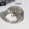 Multi-layer Metal Wire Smooth Surface Wide Version Open Bracelet Exaggerated Versatile Bracelet Women