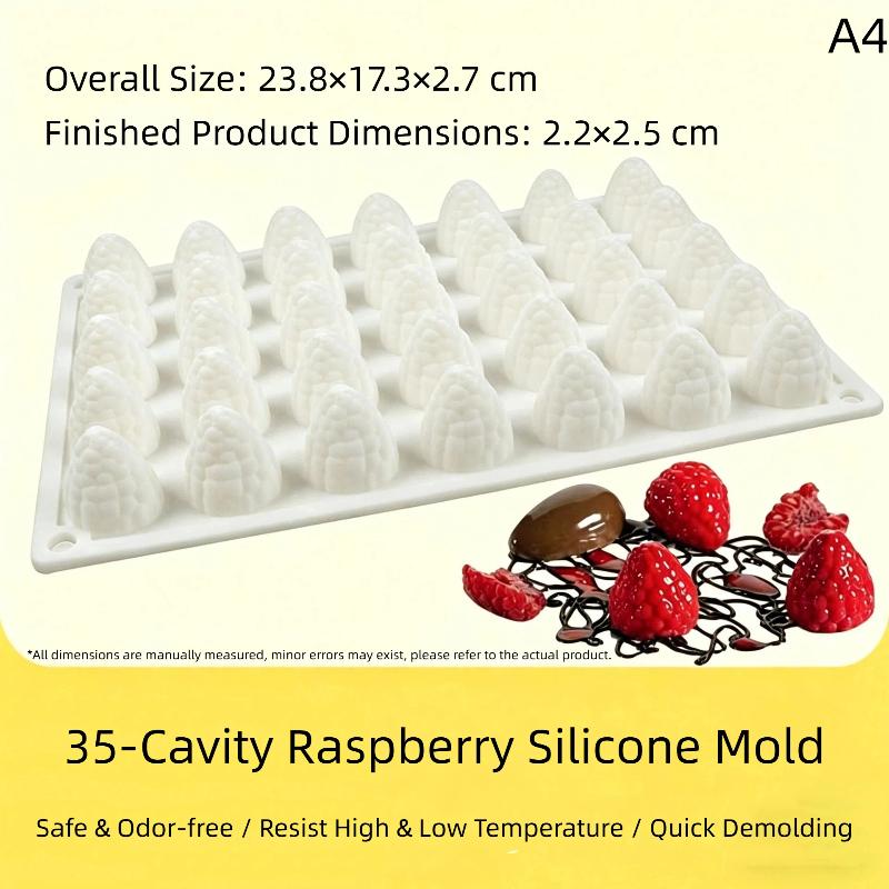 1Pcs Raspberry Fruit Series Cake Silicone Mold Mango Baking Mousse Mould Strawberry French Dessert Mousse Mold
