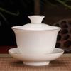 Ceramic Tea Tureen Lid Bowl Saucer Handmade Teaware Chinese Home Decor Kung Fu Porcelanas Tea Cup Sancai Gaiwan Tea Cups