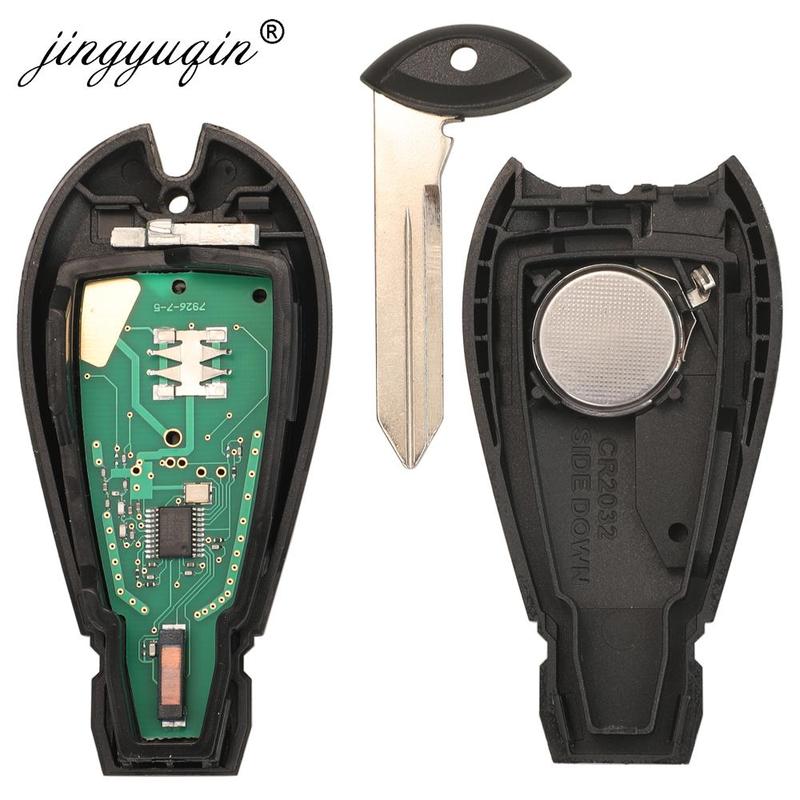 Jingyuqin Fobik GQ4-53T Afstandsbediening Autosleutel 433MHz PCF7961M 4A Chip voor Jeep Cherokee Sport KL 2014 2015 2016 2017 2018 2019 Fob