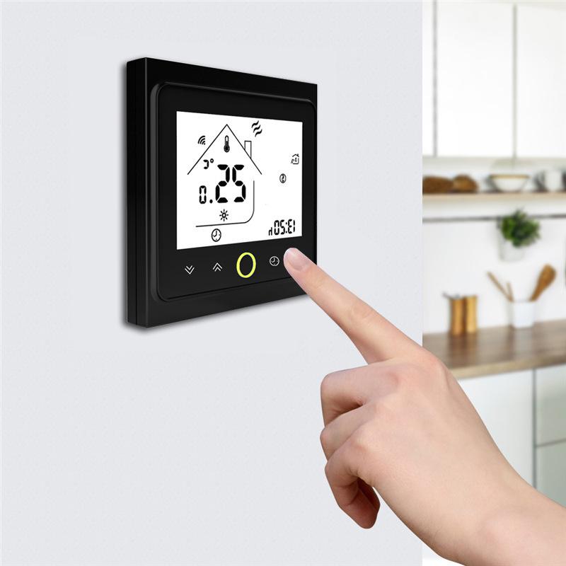 Controler de Temperatură cu Afișaj LCD cu Sondă Încorporată pentru Cazane Hidronice Electrice
