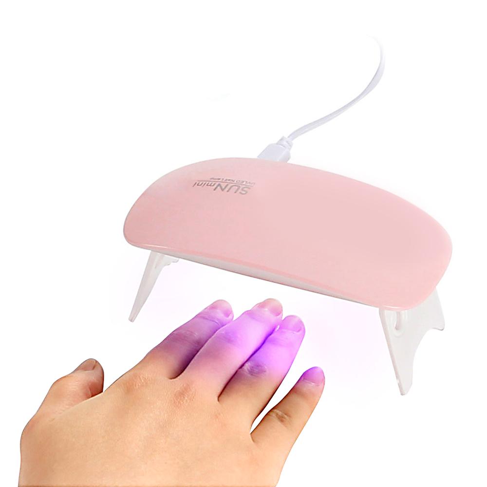 6W UV LED Lamba Çivi Taşınabilir Mini USB Kablosu Jel Vernik Oje Kurutucular Manikür Tırnak Kurutucu