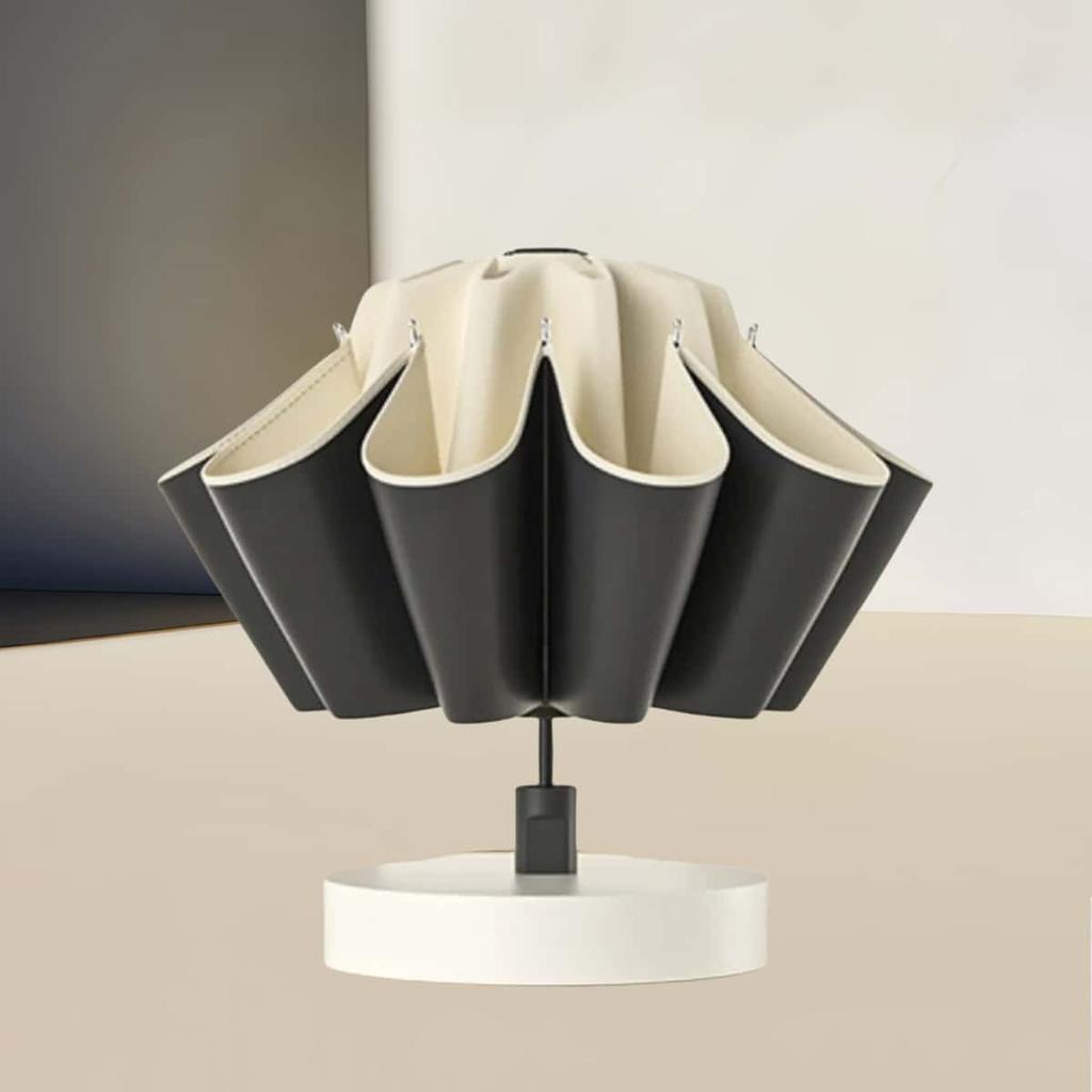 Large Windproof Umbrella featuring Reflective Stripes - Reverse Auto-Folding UV Umbrella Premium Mountain-Climbing Buckle Handle