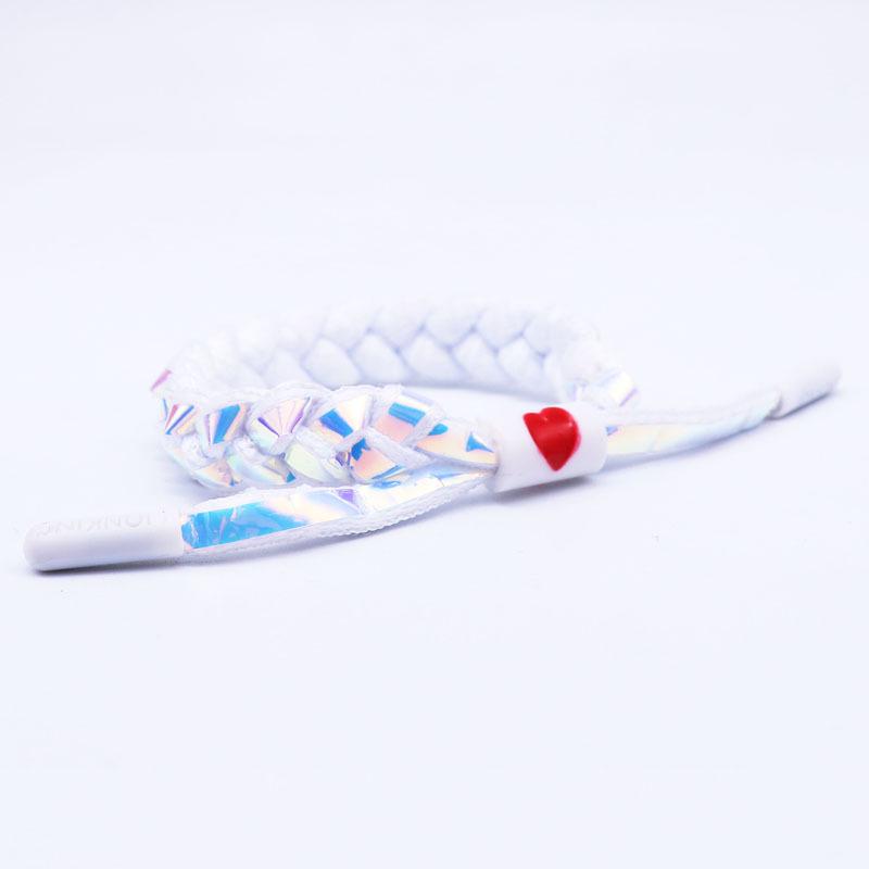 Bracelet Shoelace Woven Holographic Reflective Couple Bracelet Men's and Women's Bracelet