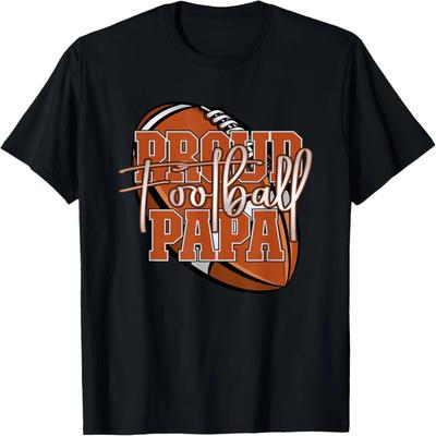 Proud Football Papa Family Matching T-Shirt