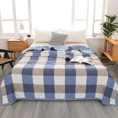 Plaid Summer Blanket Quilt Washed Cotton Air Condition Thin Comforter Blanket Bedspread For Singledouble Queen King Bed Coverlet