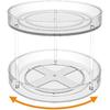 VAEHOLD 2 Tier Lazy Susan Turntable Spice Rack Organizer for Kitchen Cabinet, Farmhouse Tiered Tray Decorative Trays for Fruit, Snacks - Organizer