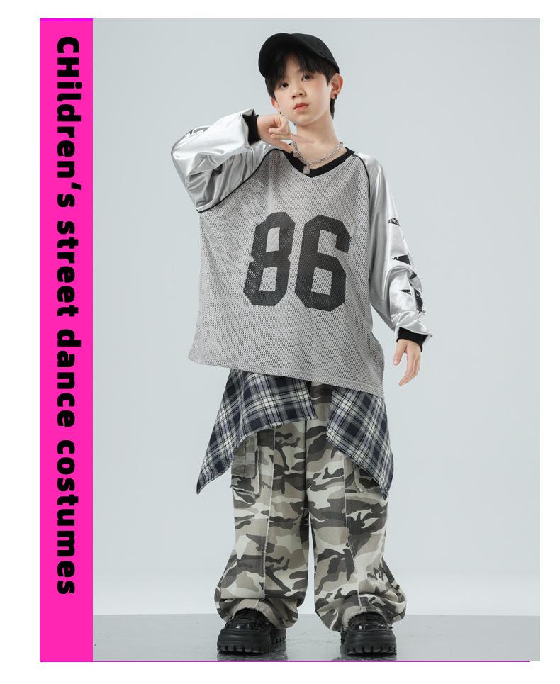 Hip Hopové tanečné oblečenie pre deti - Trendy Streetwear dresy pre chlapcov a dievčatá