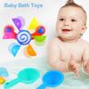 Baby Bath Toys Colorful Water Wheel Bathing Sucker Bathtub Water Spray Play Set Shower Sprinkler Toy For Kids Toddler Gifts