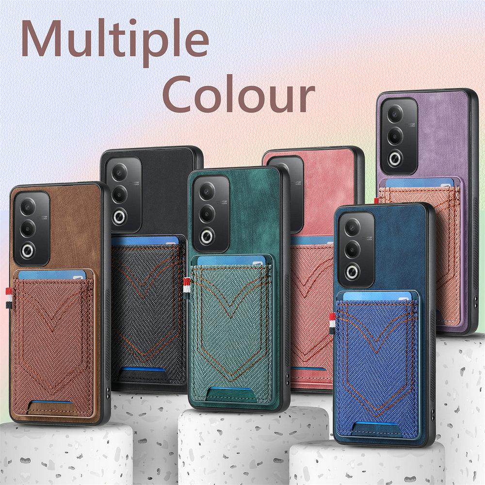 Magnetic Leather Card Case for OPPO Reno 12 Pro 5G Luxury Cover Phone Reno 12 FS Case Reno12 F 12FS 12F 4G Shockproof Cover Etui