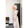 Spring Popular Small Flying Sleeve Polka Dot Dress Temperament Women's New Niche Waist Dress