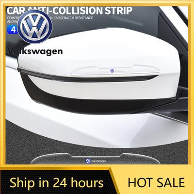 2026 New For VOLKSWAGEN VW 4PCS Transparent Car Door Anti-collision Protector Bumper Strip Sticker For Volkswagen VW Golf 4 6 7