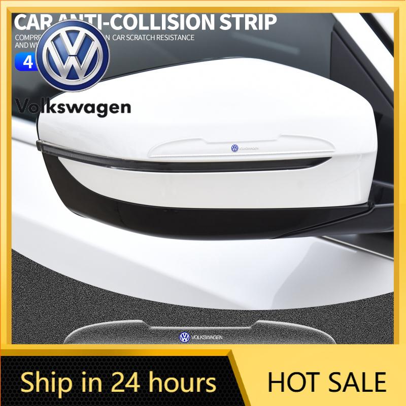 2026 New For VOLKSWAGEN VW 4PCS Transparent Car Door Anti-collision Protector Bumper Strip Sticker For Volkswagen VW Golf 4 6 7