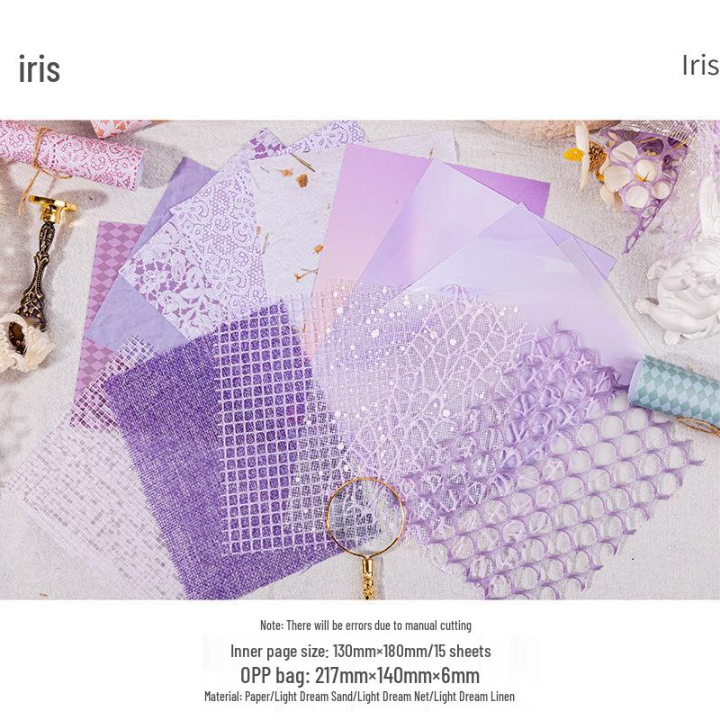 

Вінтажний розривний папір для щоденника Washi Tape - 40 аркушів, великий розмір