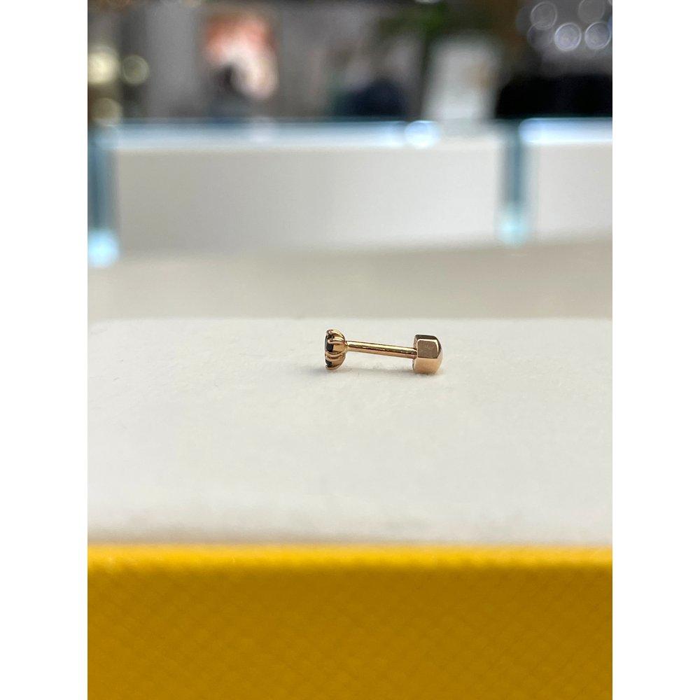 Roseedor Fepr-B-0770 Black CZ 14K Piercing 251610444