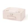 Francfranc Ribbon Cosmetic Light with Mirror and Dresser Box, Pink, Bag-shaped, Portable, Dividers,