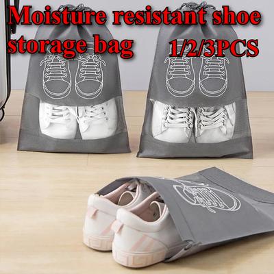 Non-woven Shoes Bag Waterproof Dustproof Travel Bag Portable Tote Drawstring Bag For Shoes Storage Shoes Organizer 2024