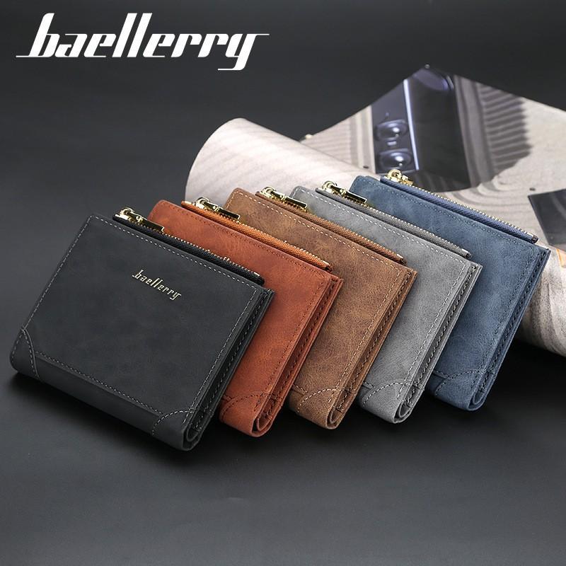 Wallet Men's Short Korean Version Youth Multi Card Vertical Fashion Zipper Coin Purse