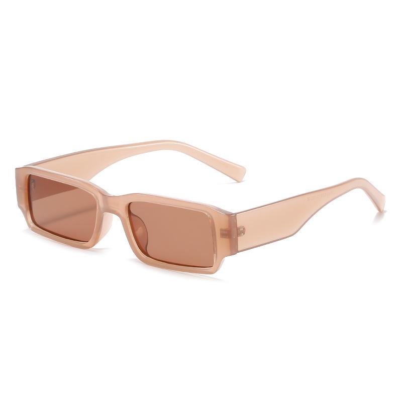 2021 Fashion Trend: Small Square Frame Sunglasses - European & American Street Style Jelly Colors
