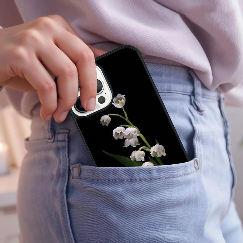Lily of the Valley Flower Phone Case For iPhone 17 Air 15 16e 14 13 Pro Max Coque 12 11 Pro Max PLUS Cover