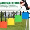 4Pcs Soccer Goal Target For Goals Training With 8Pcs Adjustable Extra-Long Strap