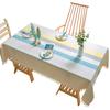 Nordic Tassel Decorative Tablecloth Cotton And Linen Fabric Dust-Proof Dining Table Cloth Household Kitchen Western Table Spot Lattice
