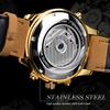 2025 New Forsining Chronograph Automatic Men Gift Watch Hollow Mechanical Wristwatch Genuine Leather Mens Tourbillon Watches