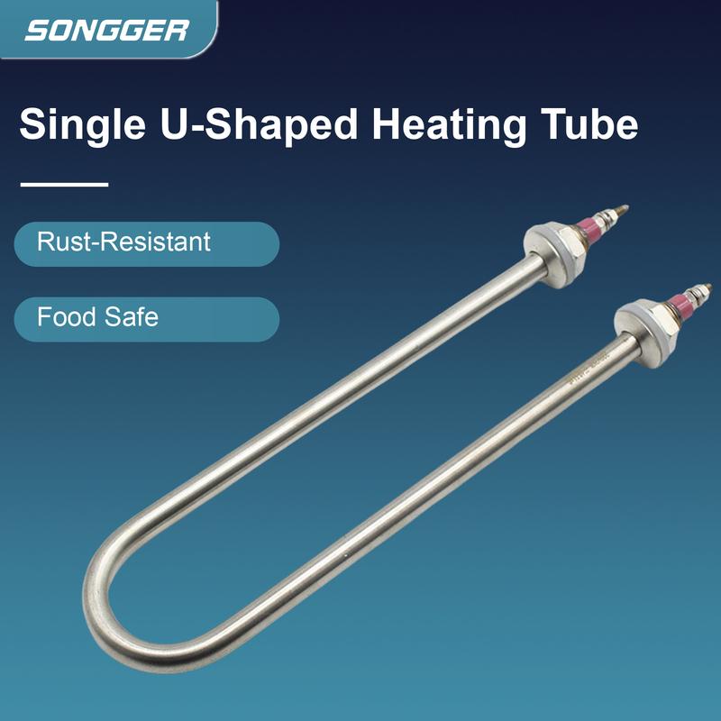 U Shaped Heating Element 220V 380V Stainless Steel Electric Heating Tube for Water Tank Steamer Fermentation Cabinet