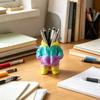 3D Printed Down Coat Pen Holder, Desk Makeup Brush Organizer, Creative Puffer Jacket Pencil Cup for Office, Teacher Student Gift