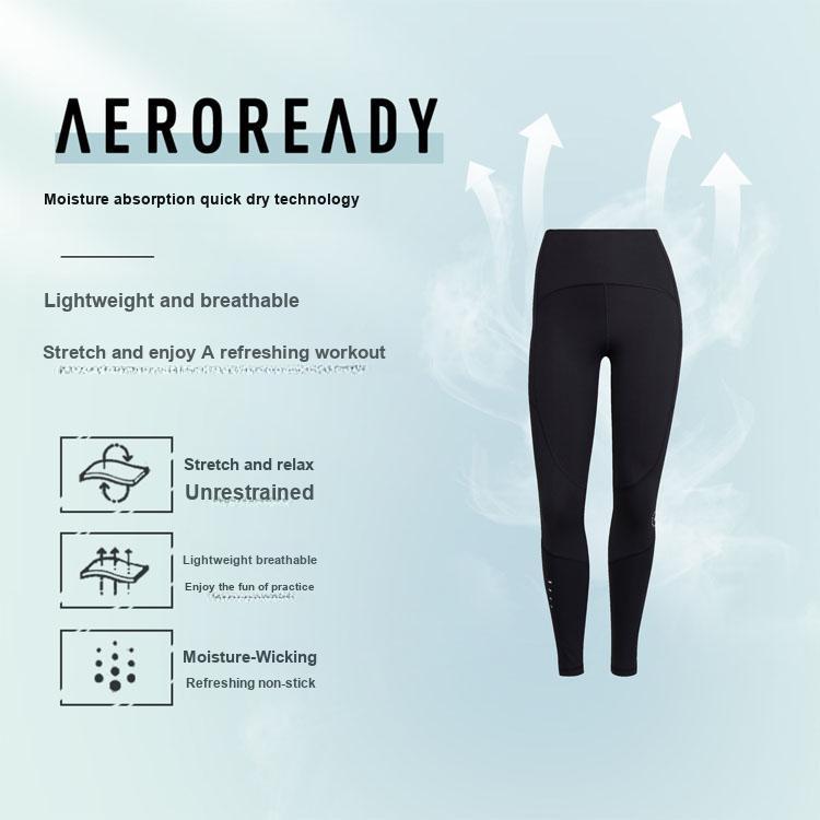 Adidas X Stella McCartney High-Waist Elastic Training Fitness Pants Women Bottoms Black HF3071