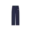 Solid Color Straight Leg Woven Casual Pants Women Bottoms Deep-Navy F11W419802F-NV