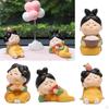 Figurines Auto Interior Dashboard Decorations Resin Crafts Chinese Style Ornaments for Table Car