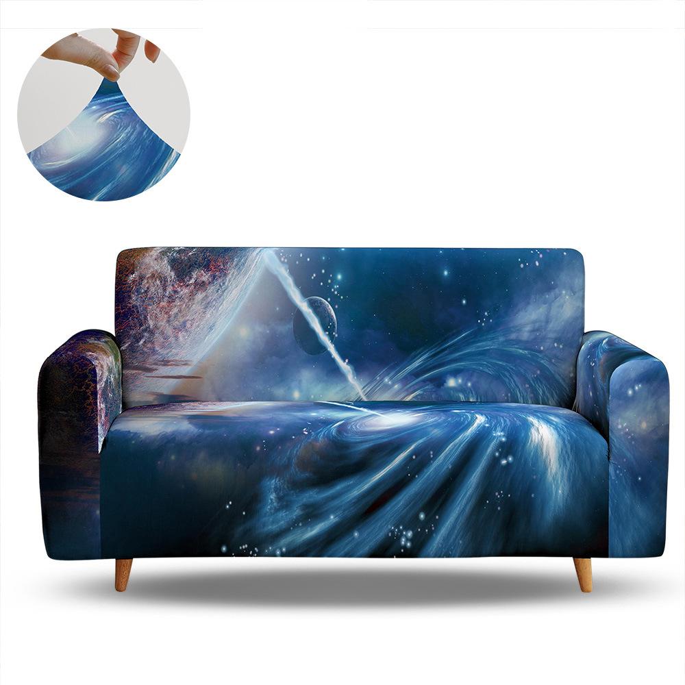 Cosmic Starry Sky Non-Slip Elastic Sofa Cover, Universal In All Seasons, All-Inclusive Supply, Multi-Color 3D Digital Magic Cover